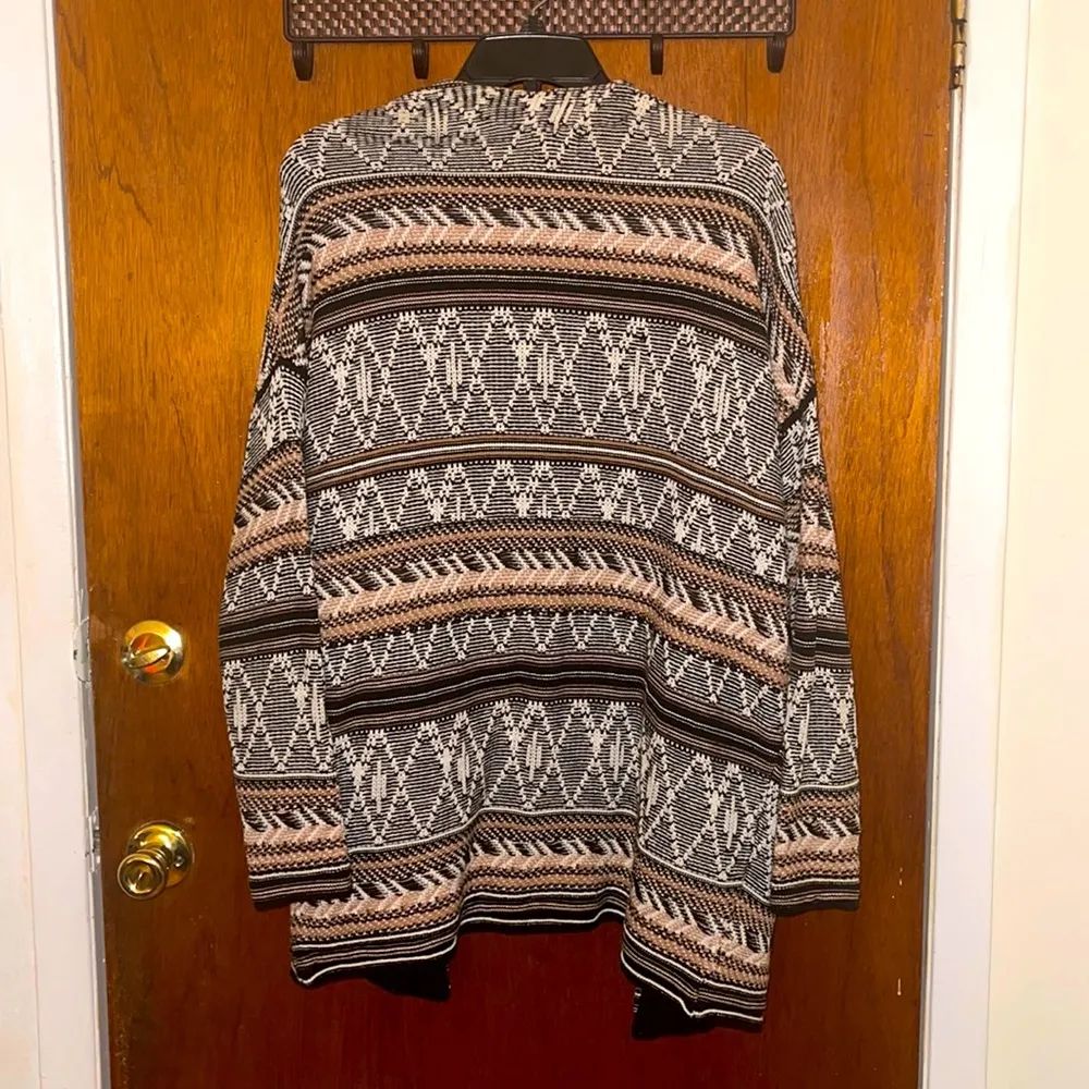 Open Front Knit Cardigan Sweater - Image 2