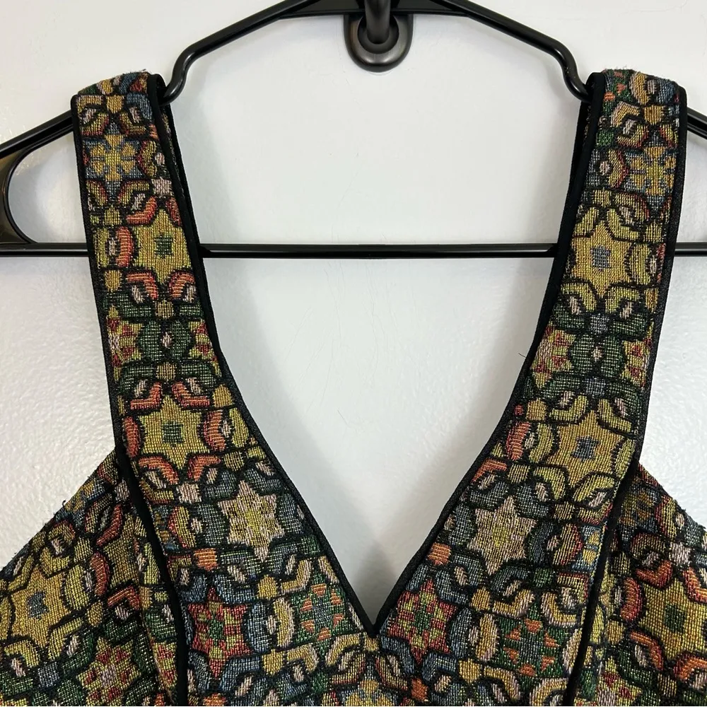 NWT  Urban Outfitters Metallic Catherdal Party Mini Dress Size 6 - Image 12