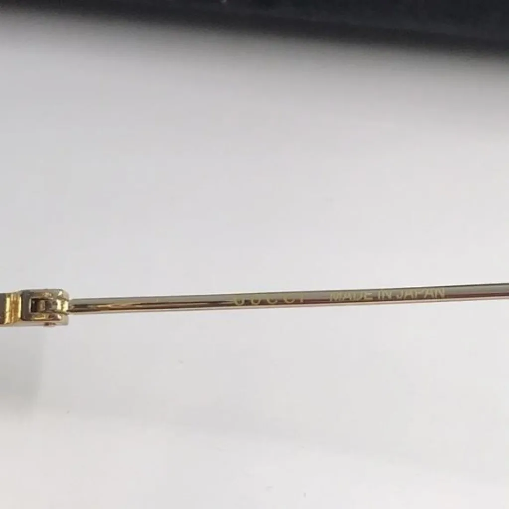 New Authentic Gucci Sunglasses Women's GG1033S 002 Gold Necklace Chain 57-21-215 - Image 2