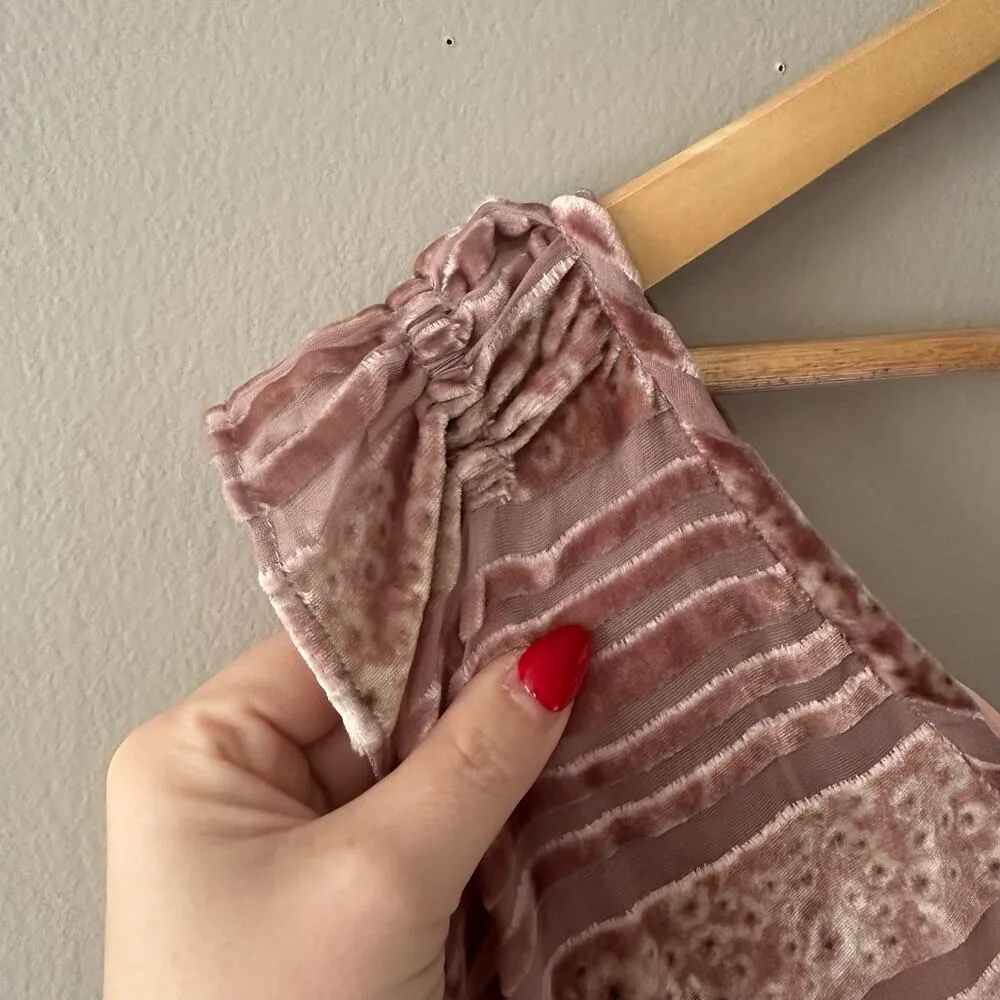 Marc Jacobs Blush Pink Velvet Burnout Dress Size 8 NEW WITH TAGS - Image 9