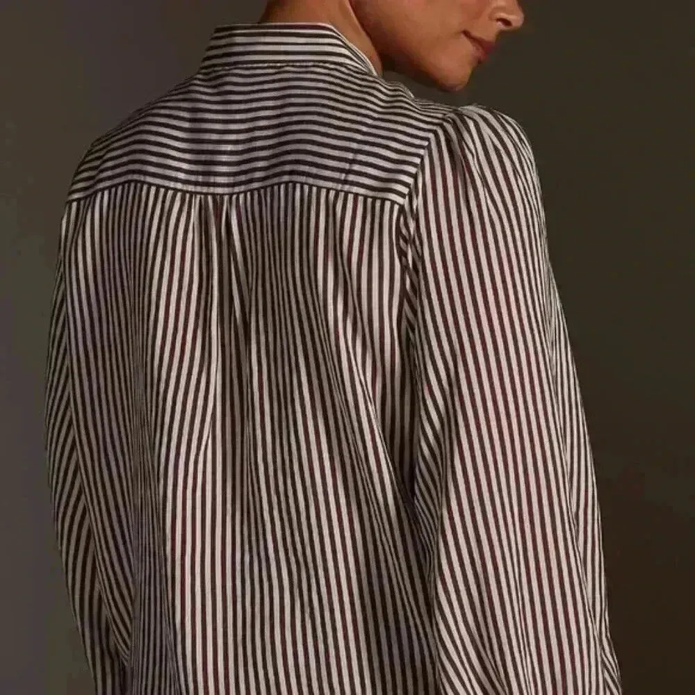 NWT Maeve Tie Neck Blouse - Image 5