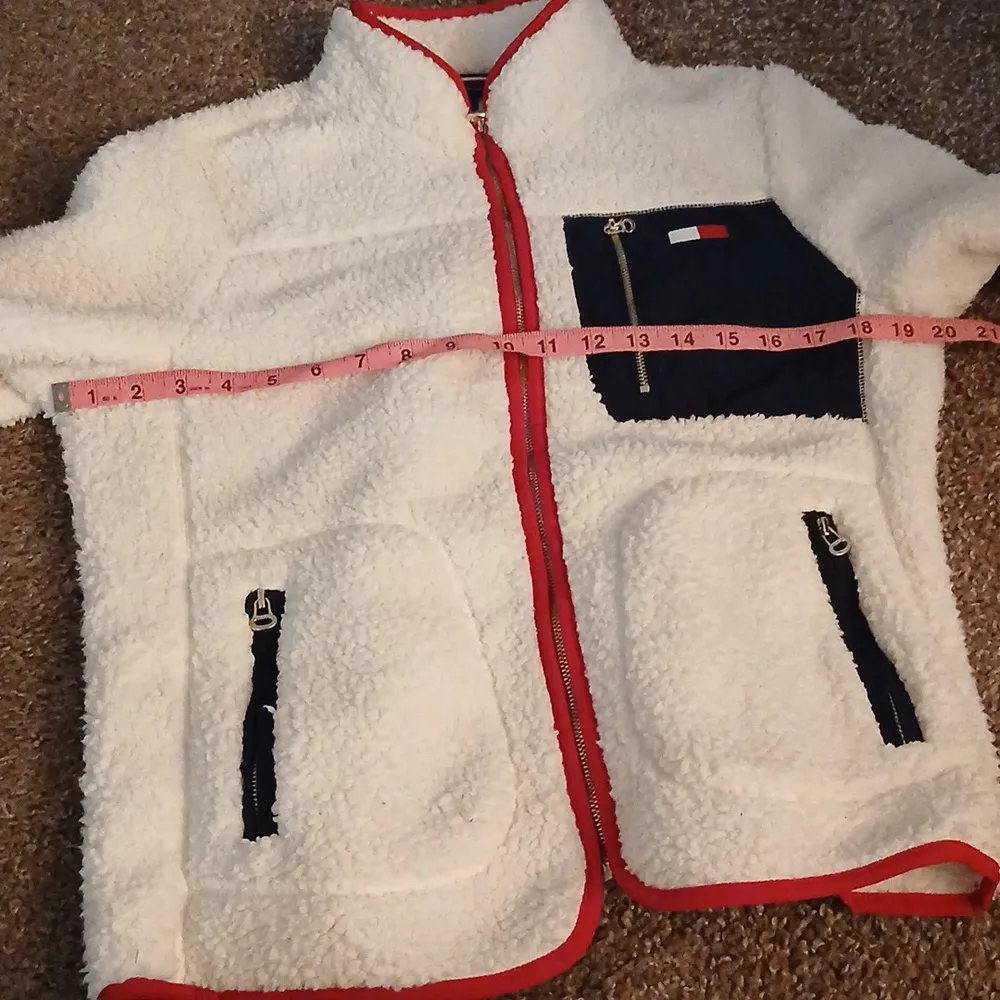 fleece front zip sherpa jacket size small - Image 11