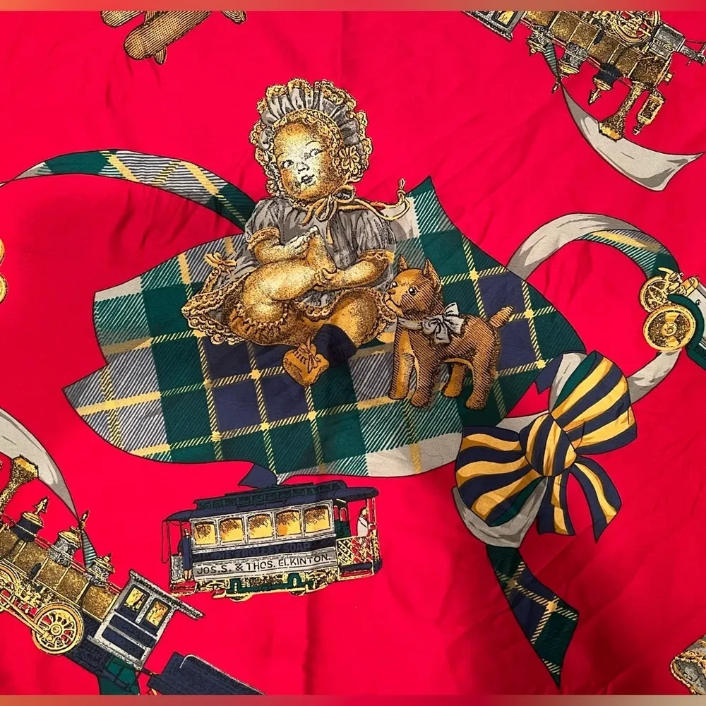 VINTAGE: Art of the Scarf exclusively for Tie Rack | womens Victorian scarf. - Image 2