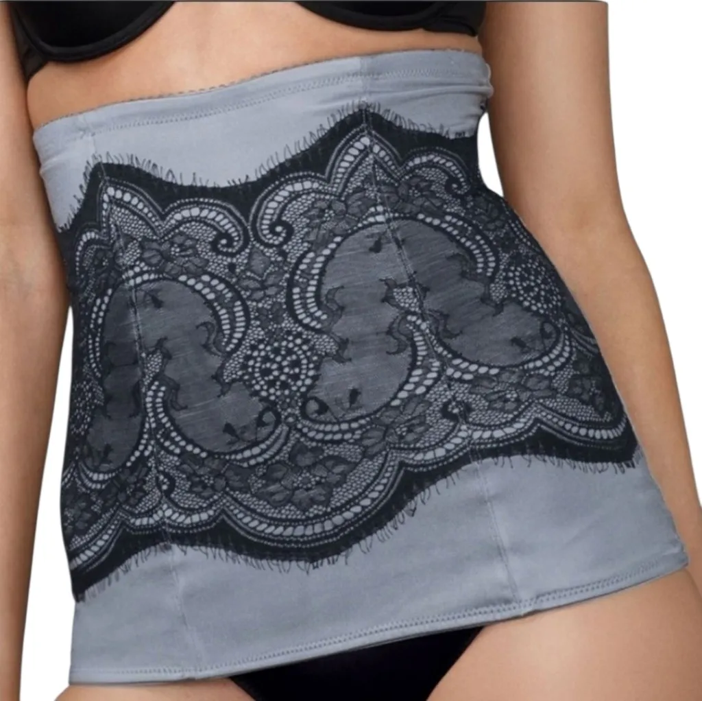 Maidenform Flexees Shapewear Waist Slimmer Nipper Girdle Black Large - Image 1