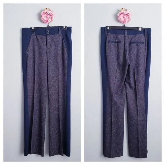 Anthropologie Elevenses The Brighton Two Tone Slacks - Image 2