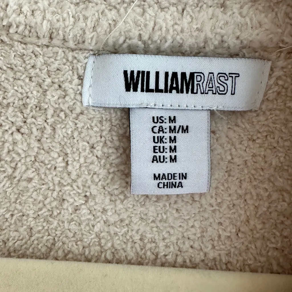 William Rast Cloud Soft White Button Down Shirt Jacket,  
Women’s Shacket, Medium - Image 6