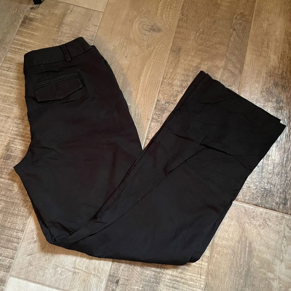 White House Black Market Black Legacy High Waisted Wide Leg Dress Pants size 4 - Image 2