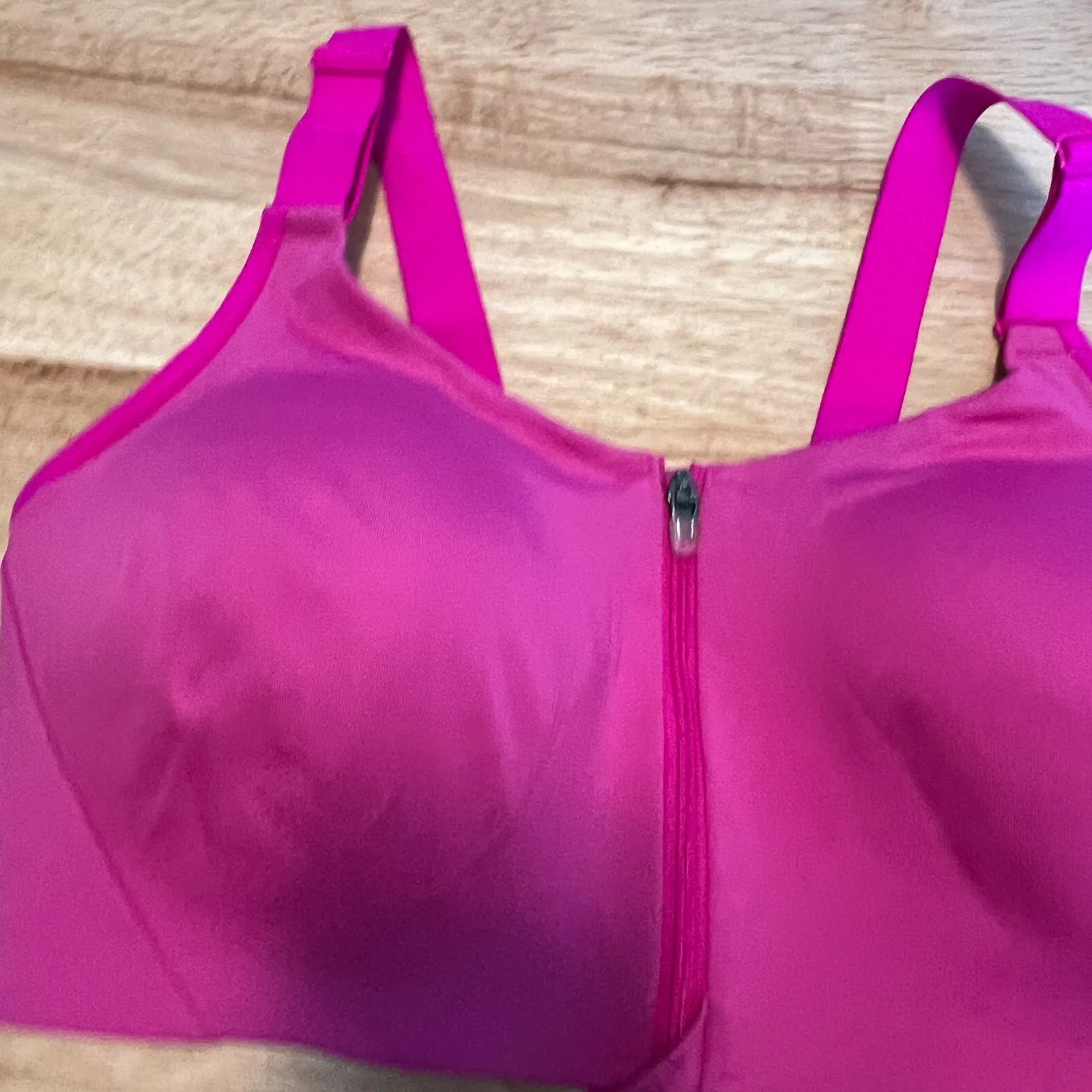 All in Motion Women's Pink High Support Zip Front Bra - Size 36D - NWT - Image 12