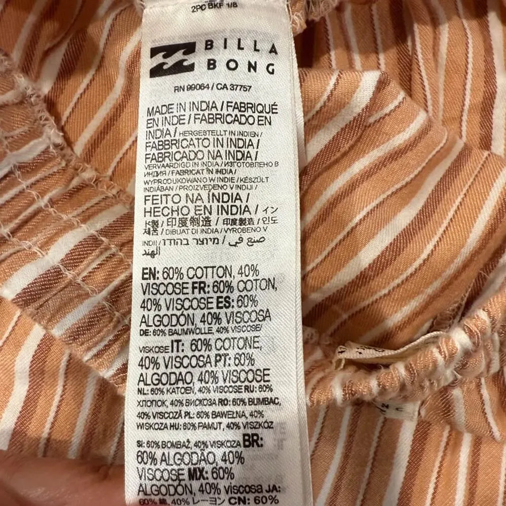 Billabong Road Trippin Elastic Walk Shorts Womens Small Cinnamon Mid Rise Summer - Image 6