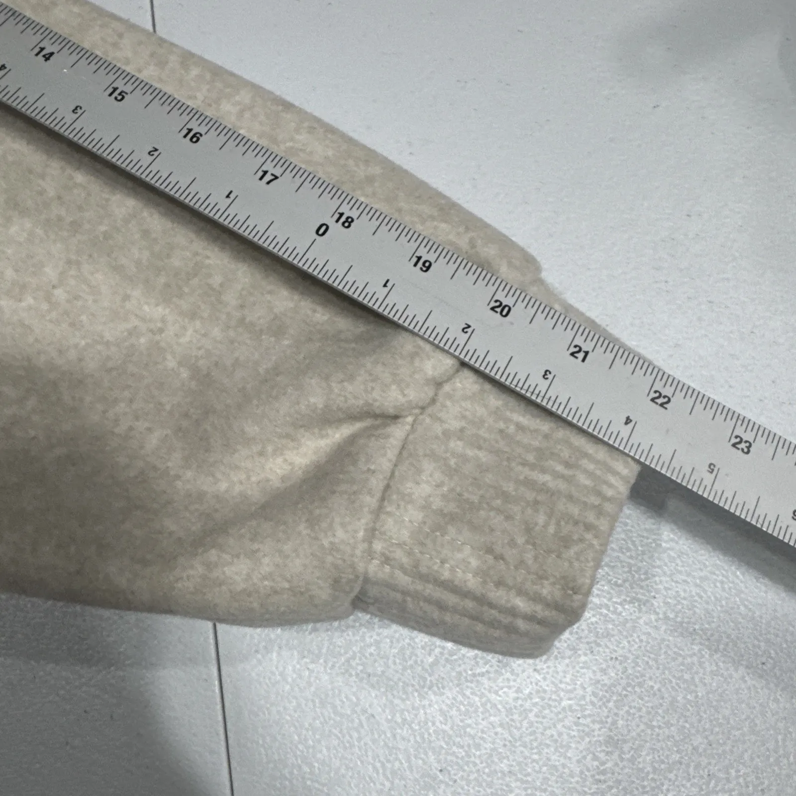 ZARA Soft Bomber Jacket Cropped Womens Sz XXL Pockets Snaps Beige 3046/319/712 - Image 14