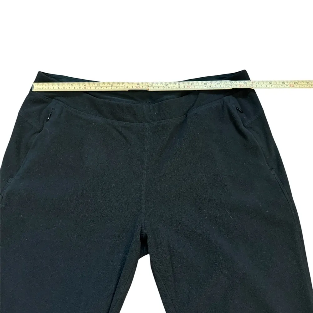 REI Fleece Pants Women’s Size Large Cozy Outdoor Comfort Slight Flare Black - Image 5