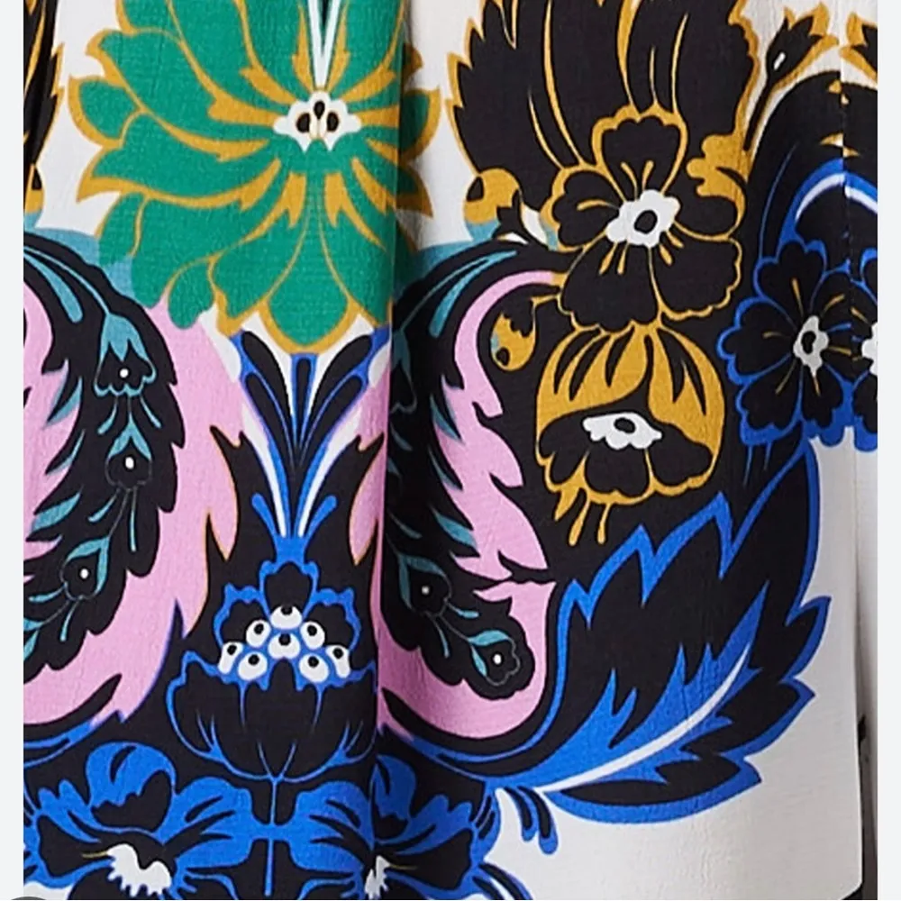 Figue Charlene White Multi Print Pant NEW Size M - Image 6