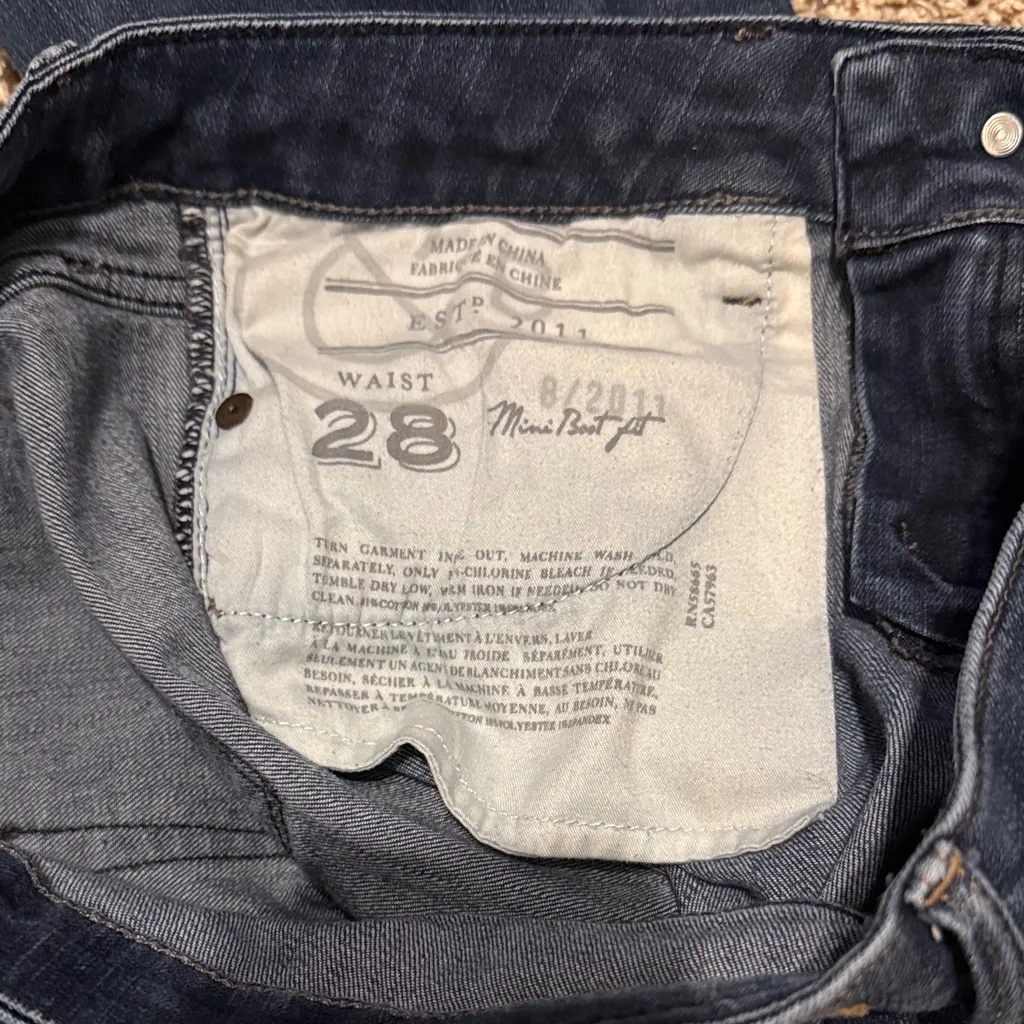 Treasure & Bond Dark Wash Blue Straight Leg Jeans Size 28 Women’s Denim Casual - Image 14