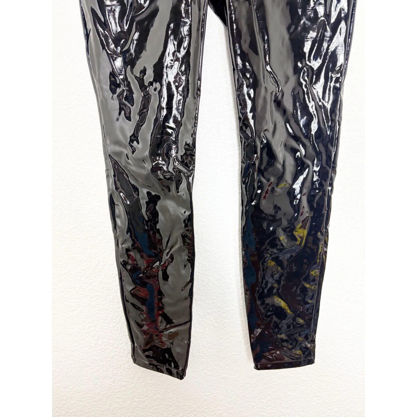 NWT Commando Black Faux Patent Leather Pant Size Small SLG72 Chic Grunge - Image 11