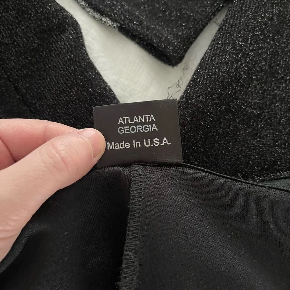 Vintage Cookie Puss Black Silver Sparkle Pants - Image 5