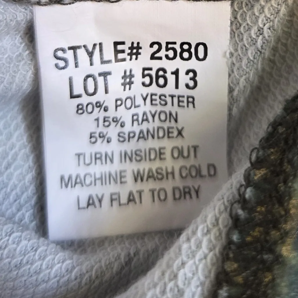 Fantasy Forest Green Tie-Dye Long Sleeve Sweatshirt - Image 6