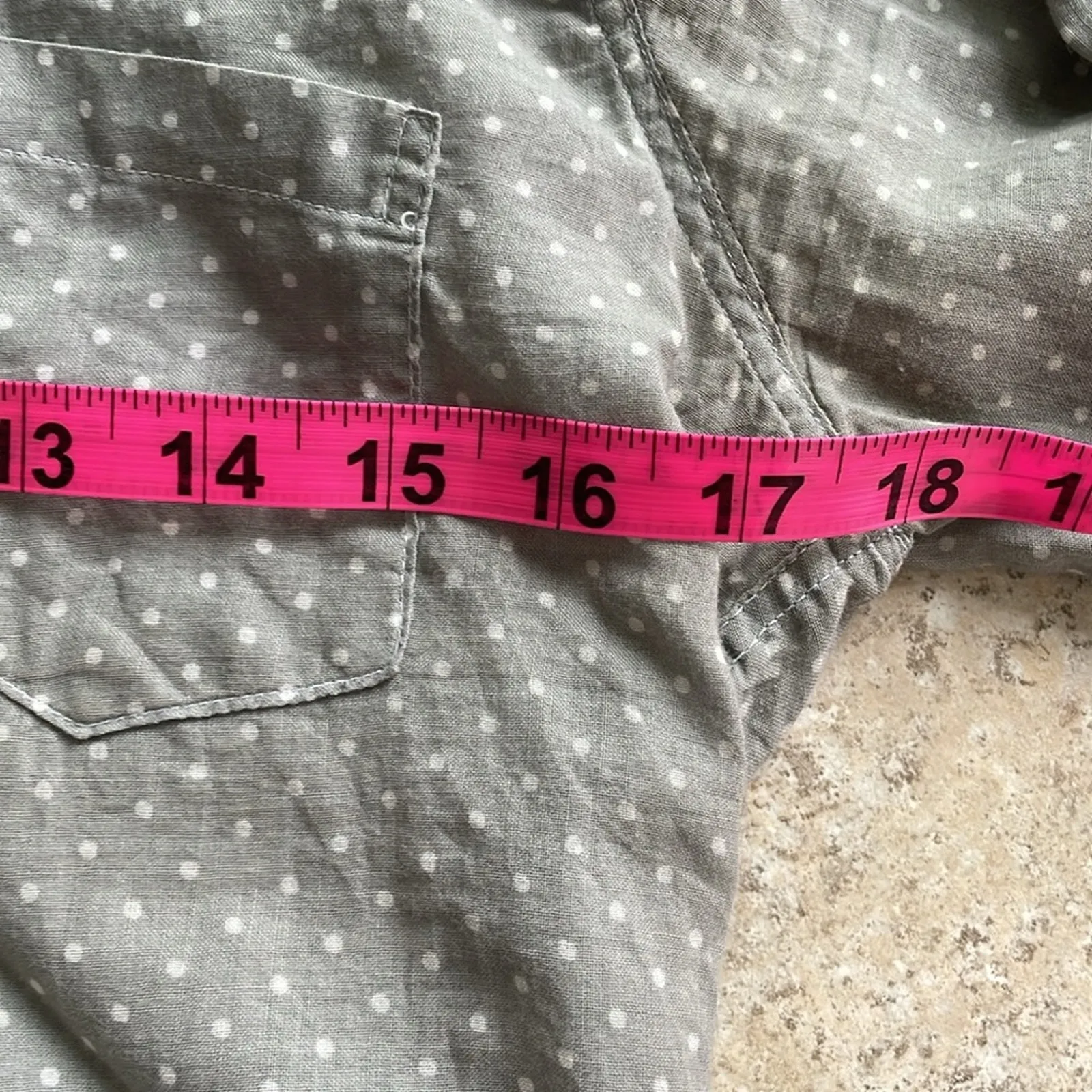 Frank & Eileen Barry Long-Sleeve Polka-Dot Shirt Gray Dots - Image 13