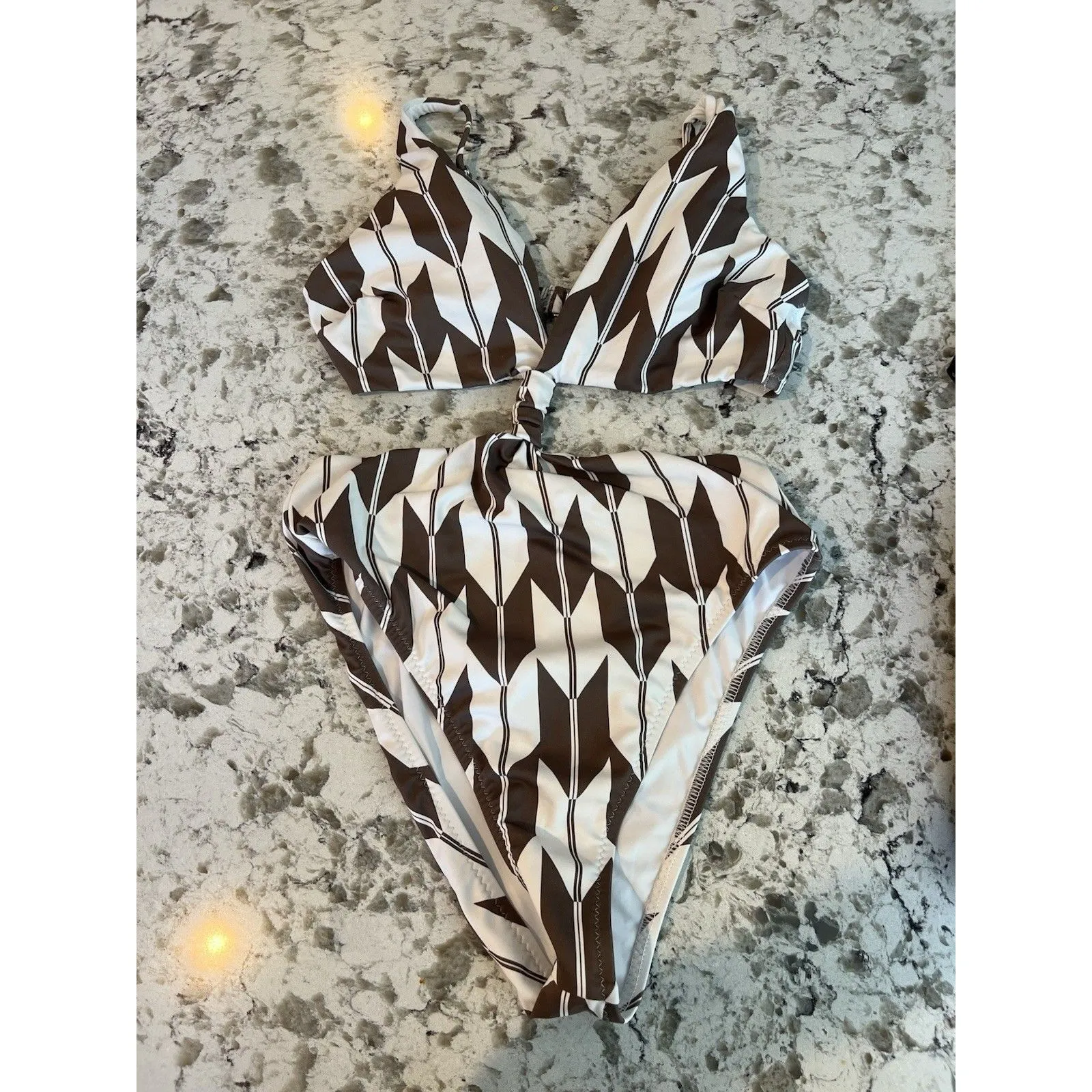 Mary Lawless Lee X Splendid Women’s Cutout One-Piece Suit Size Medium Monokini - Image 3