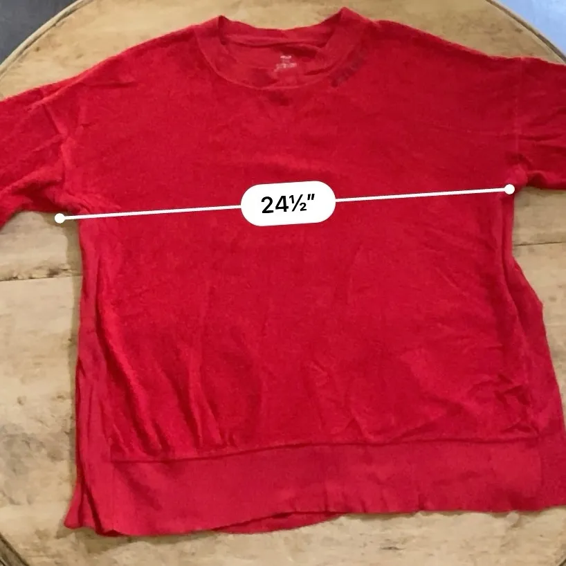 Aerie Women’s Sz L Red A Little Naughty‎ Cozy Good Vibes Oversized Sweatshirt - Image 12