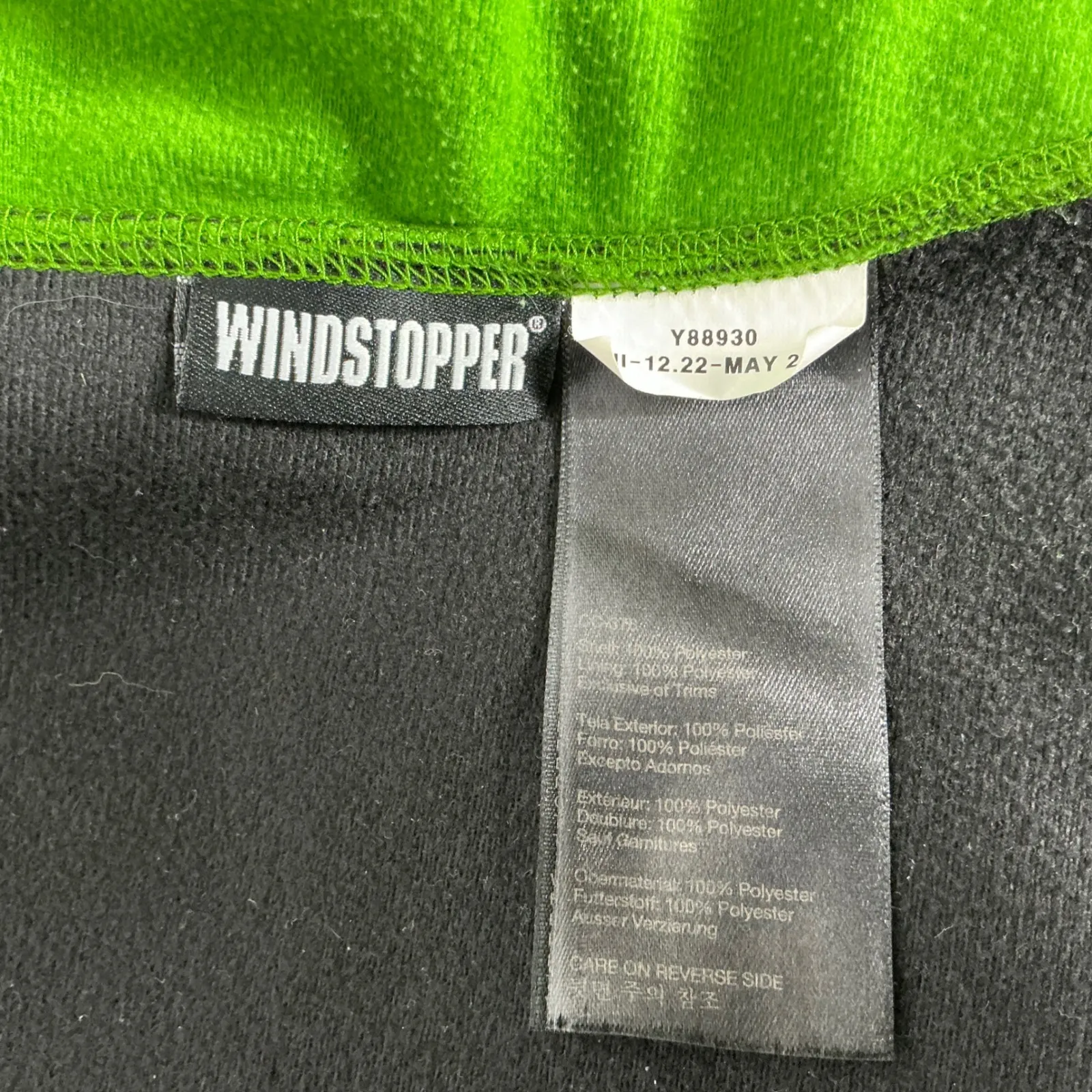 Marmot Women's‎ GORE Windstopper Fleece Jacket Green Size Large Full Zip Outdoor - Image 9