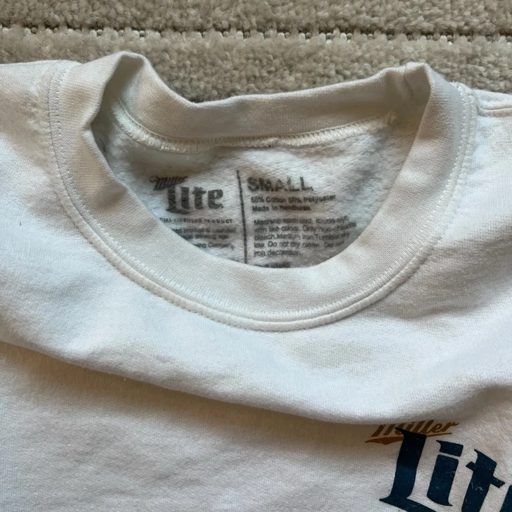Miller Lite White Crewneck - Image 5