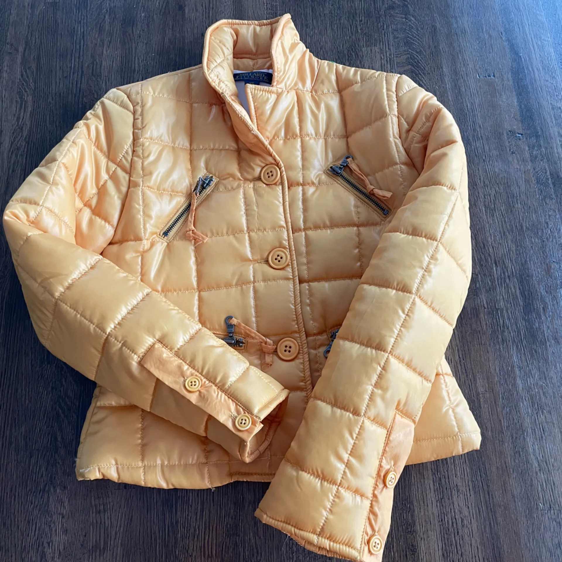 Millard Fillmore Yellow Puffer Jacket - Image 2