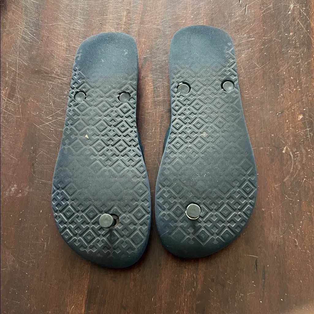 Tory Burch Patterned Blue Sandals - Image 2