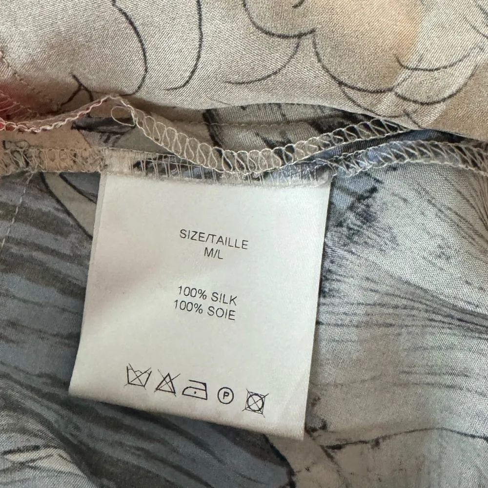 ANTHROPOLOGIE L.P.O. Laurence Maheo Silk Patchwork Tunic Dress Top Size M/L - Image 10