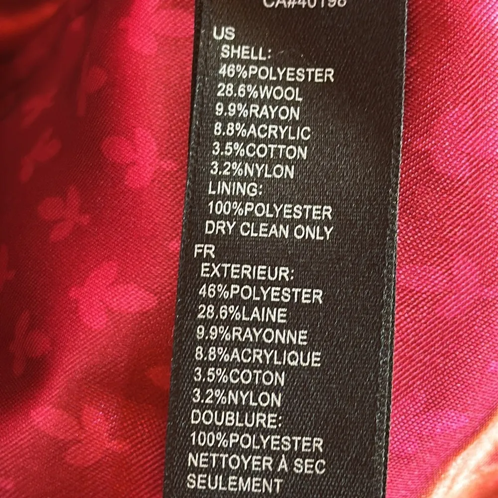 Forever 21 Fuchsia pea coat - Image 4