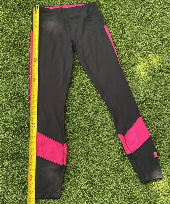 Puma Black and Pink Legging Size M - Image 3