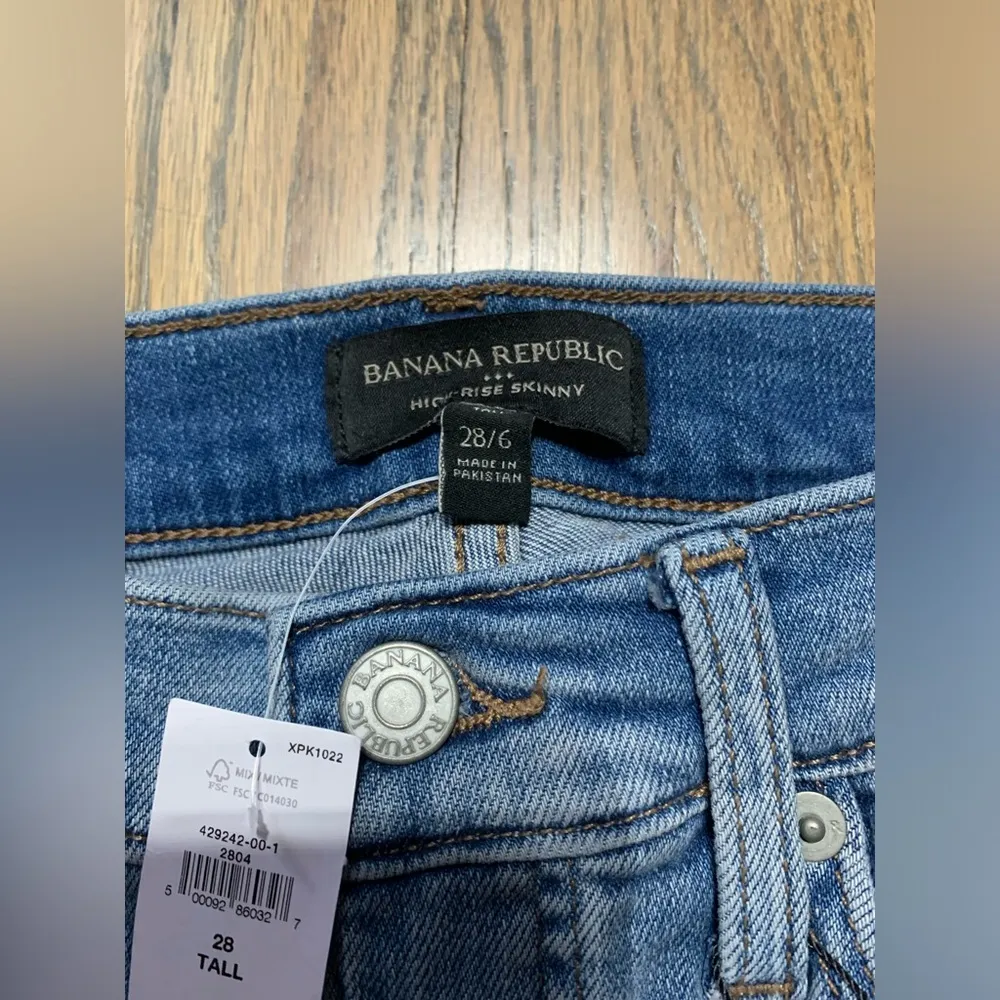 NWT Banana Republic Vintage Stretch Skinny Jeans 28/6 T - Image 8