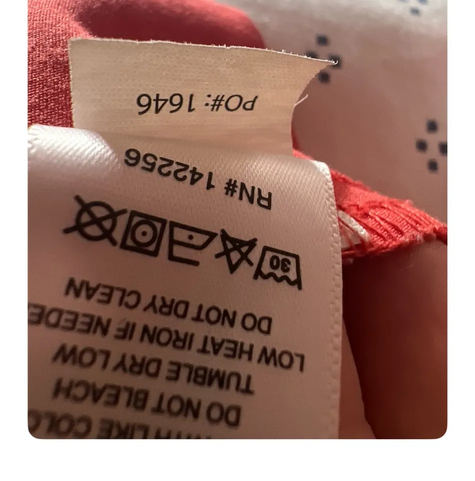 FIGS  XS Orange V-Neck Scrub Top Technical Collection Stretch - Image 5