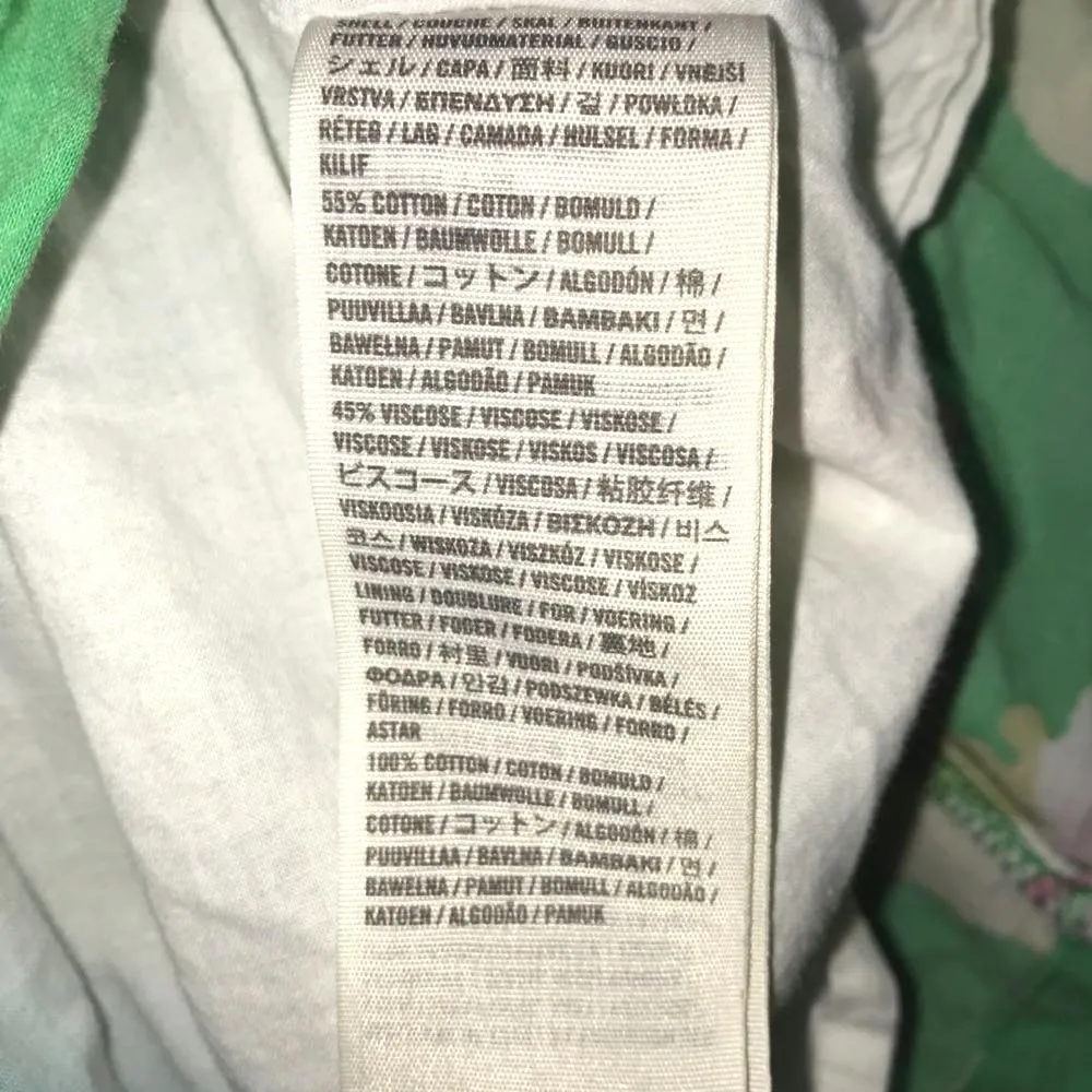 PRE OWNED  Green Floral Ruffle Skirt XS - Image 5