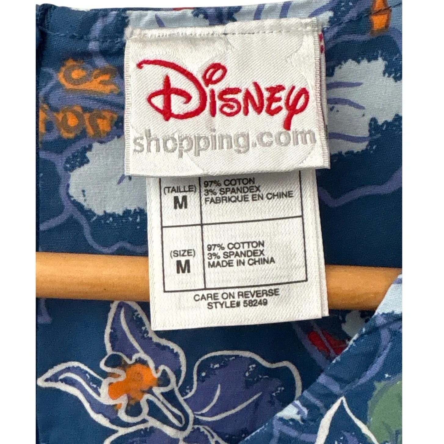 Vintage Disney Shop Mickey & Friends‎ Tropical Hula Hawaii Postcard Dress Medium - Image 7