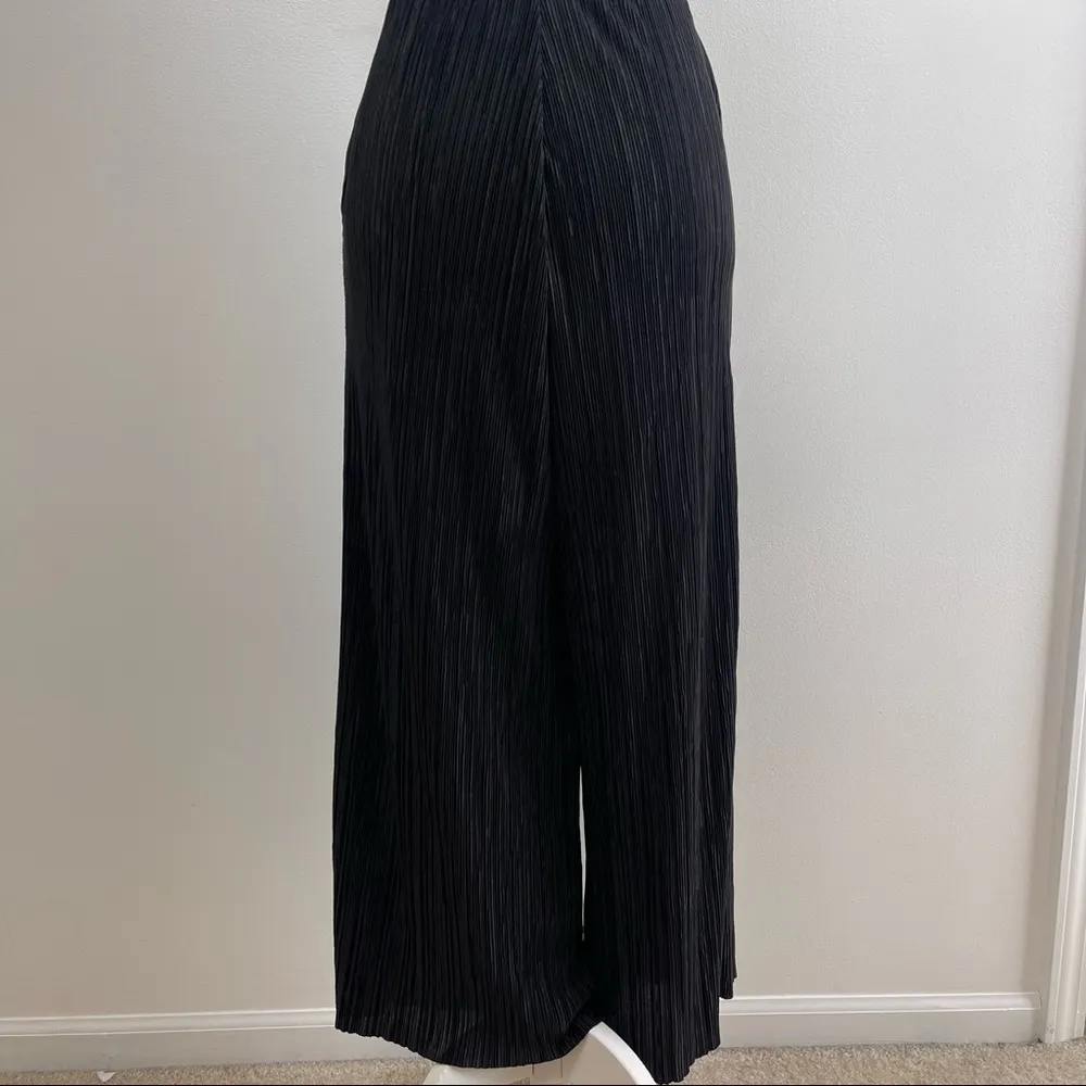𝅺H&M Divided Pleated Jumpsuit Ruffle Halter Women’s Size 4 Wide Leg - Image 9