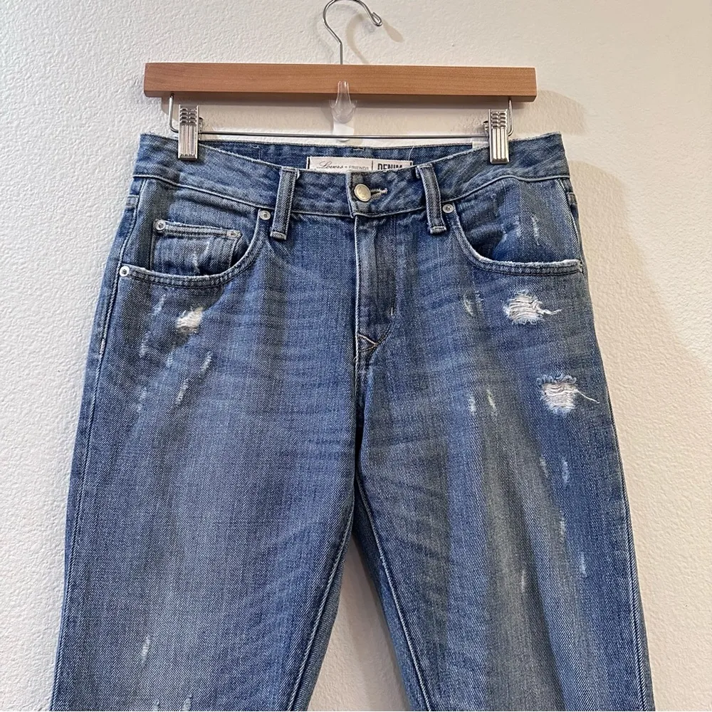 Lovers + Friends Ezra Slim Boyfriend Jeans Size 25 Melrose Blue - Image 3