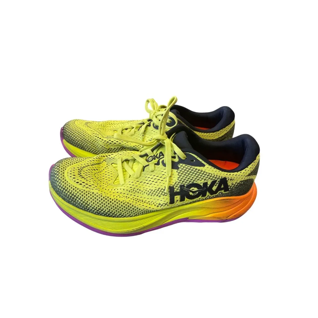 Hoka One Rincon 4 Womens yellow black Running Shoes sneakers Size 9B SKU 9115 - Image 12