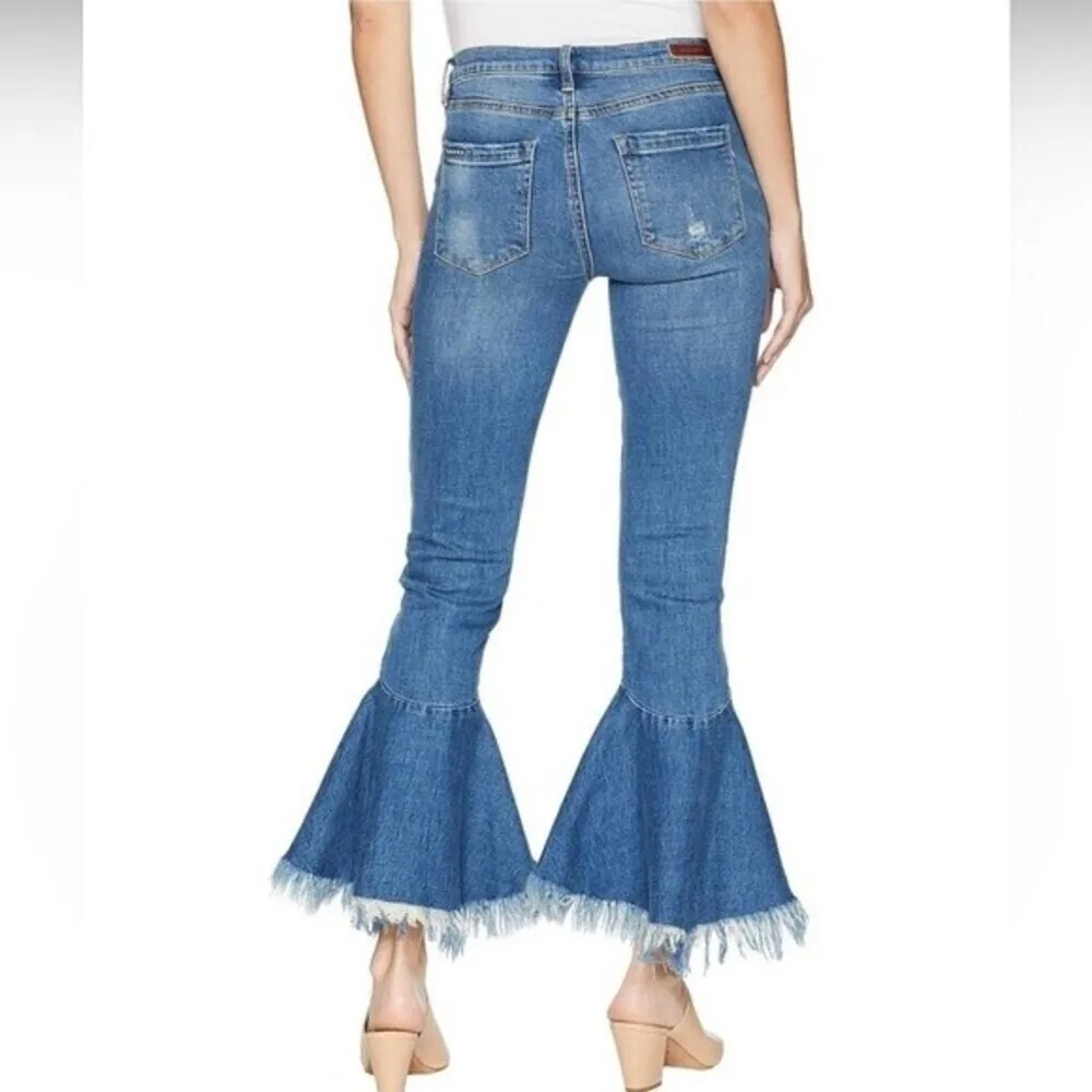 Versona Denim flared modern 26 blue woman. - Image 2