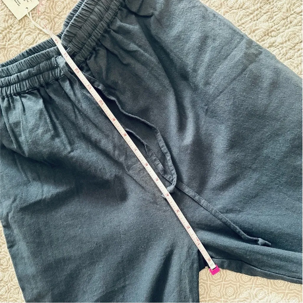 NEW! Laude the Label Navy Blue 100% Cotton Harem Ankle Pants Size XS - Image 11