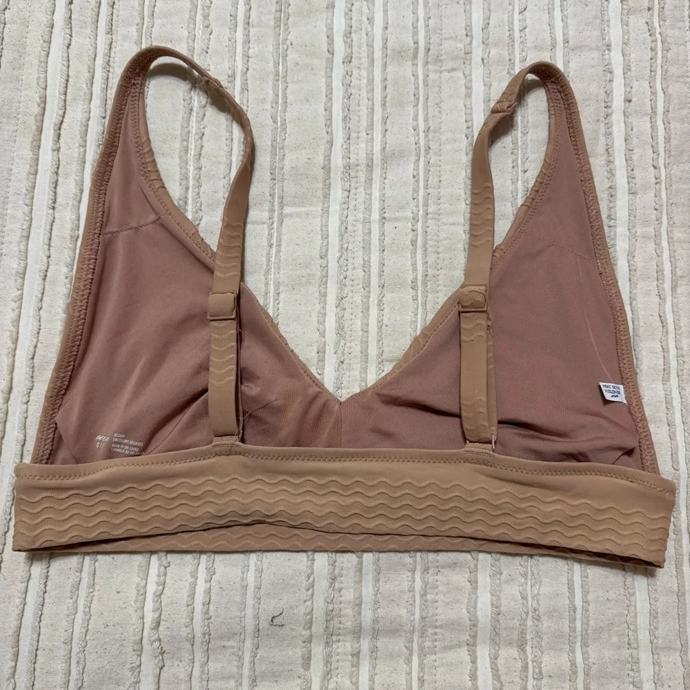 Aerie Jacquard Longline V Scoop Bikini Top - Image 4