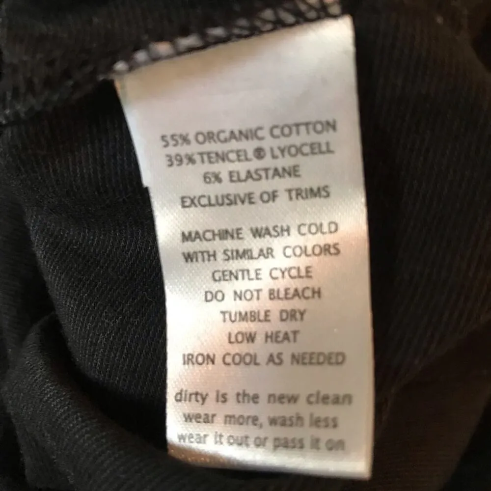 Toad&Co Horny Toad Black Fernview Long Sleeve Organic Cotton Knit Comfy Dress XS - Image 10