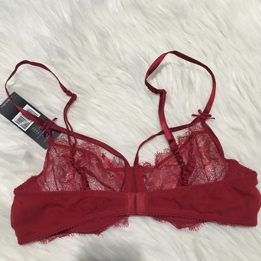 Heidi Klum Intimates Red Lace Underwire Bra Size undefined - Image 7
