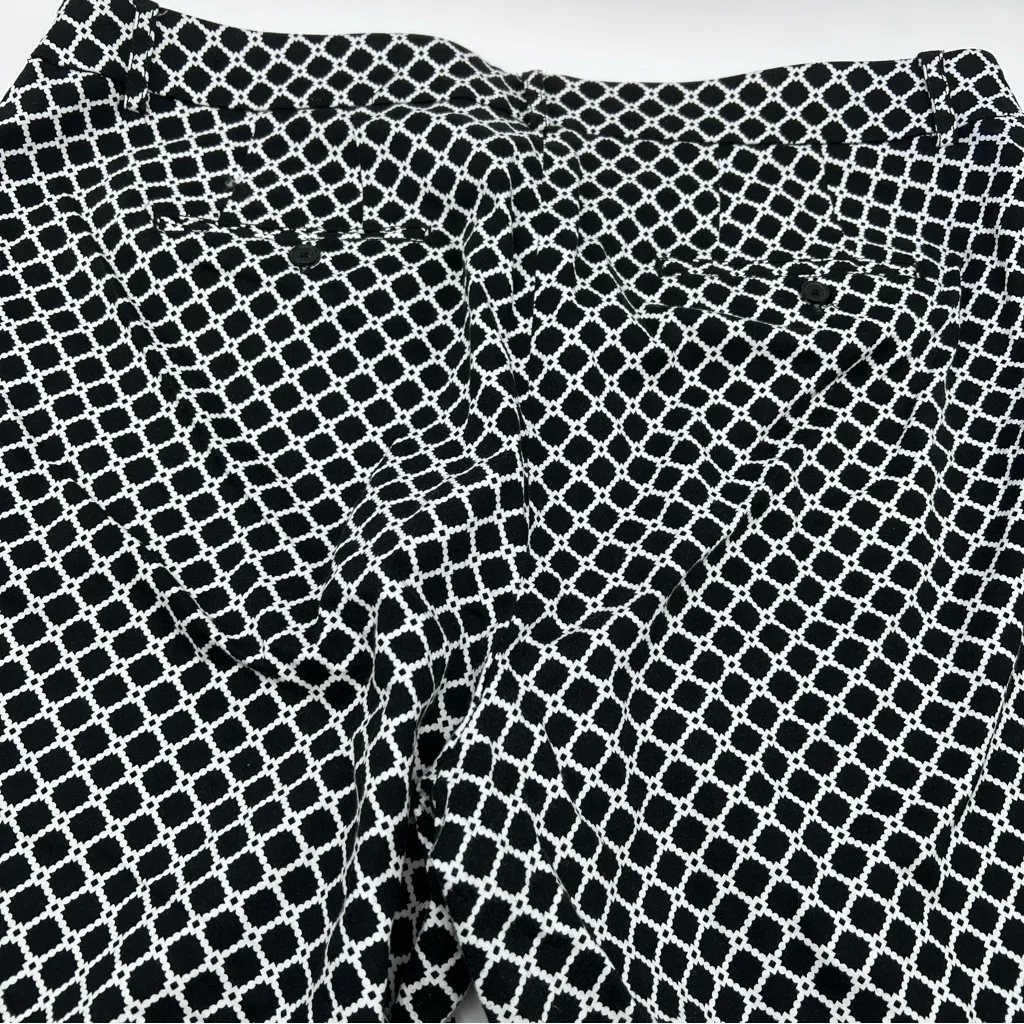 Zac & Rachel Black and White Patterned Men's Dress Pants Size 18W - Image 3