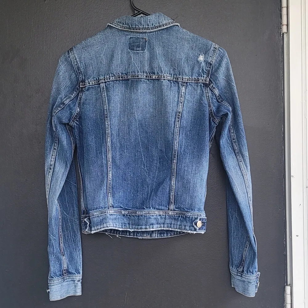 🔥SALE🔥American Eagle AEO Denim Button Front Jacket XS - Image 6