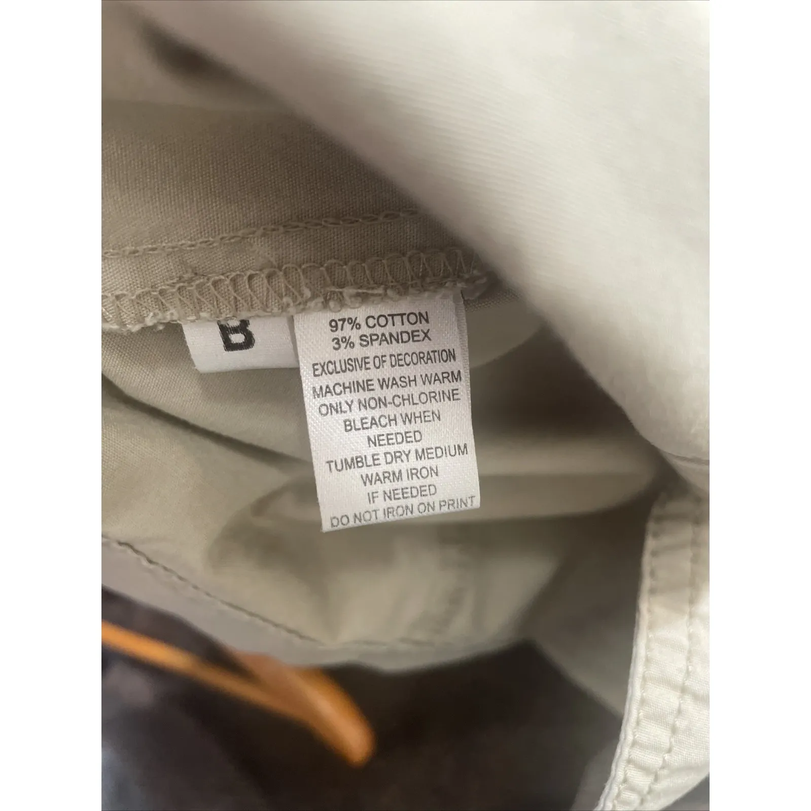 Loft button up jacket with rolled sleeves Drawstring Waist, medium petite‎ khaki - Image 5