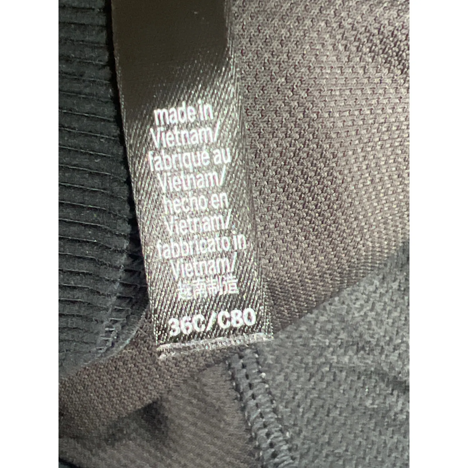 Victorious sport bra size 36C black wire-free exercise gym casual comfort - Image 5