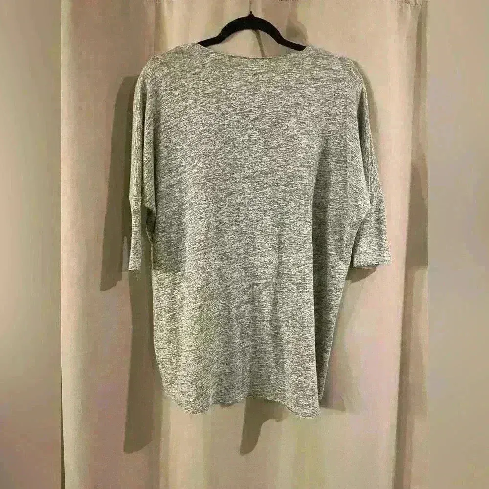 Womens Gray Dolan 3/4 Sleeve Top - Image 2
