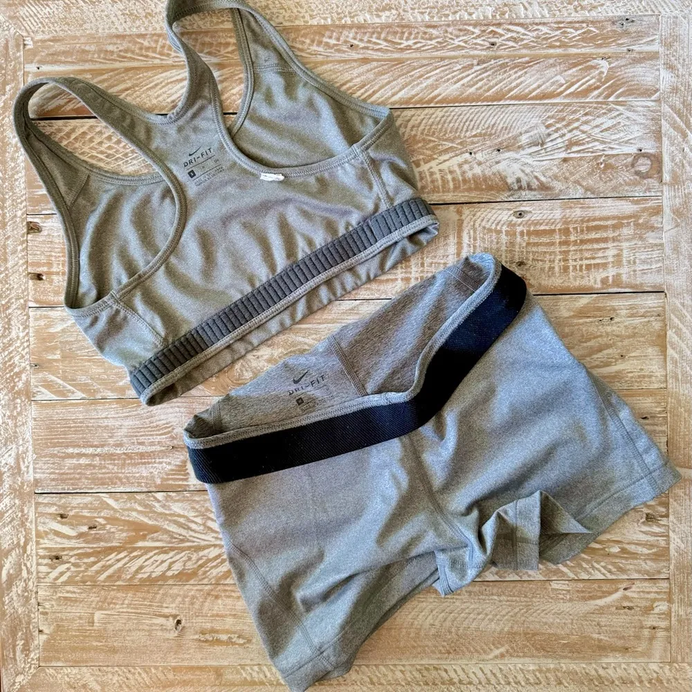 🤍🖤 Nike Dri-fit Matching Set Bra & Pro Shorts🖤🤍~sm/med - Image 5