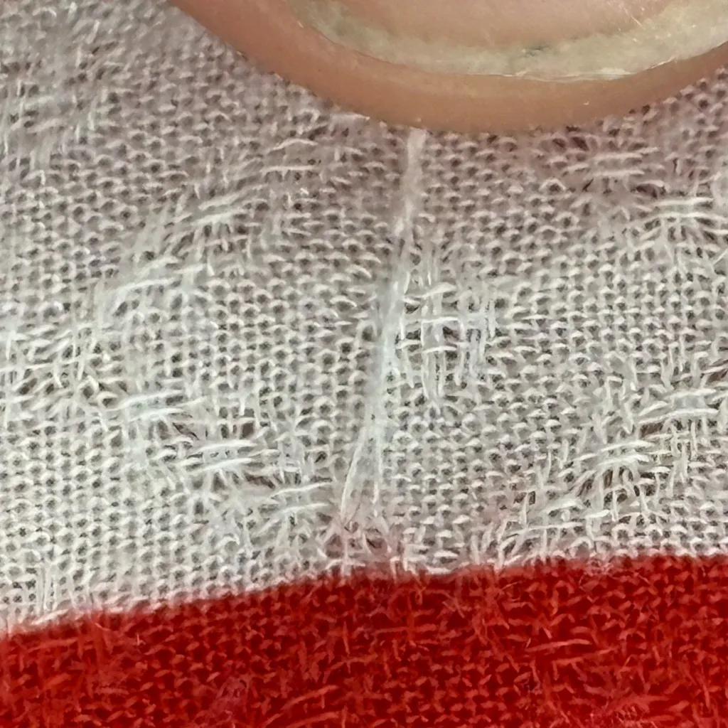 Free People Pajama Set shiny nights striped womens Red White lightweight size xs - Image 12