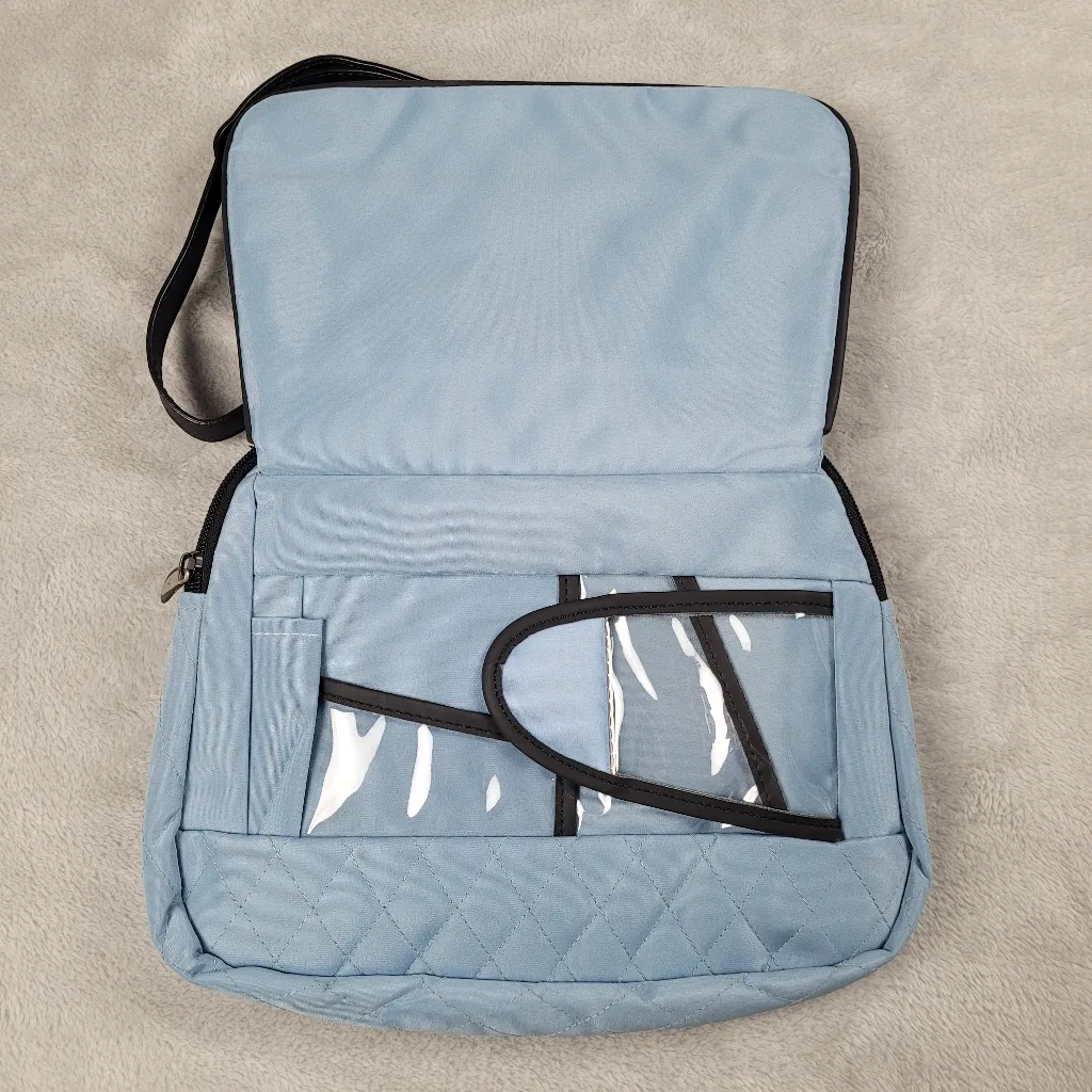 Travelon Women's Crossbody Blue Travel Sling Shoulder Bag - Image 6